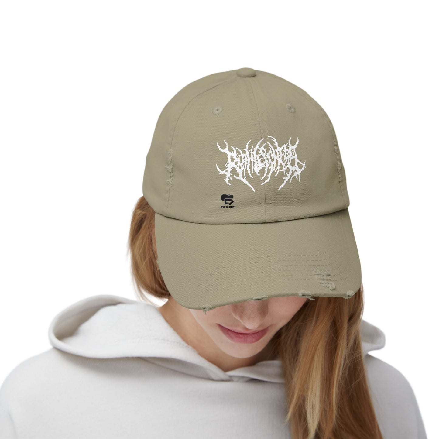Unisex Distressed Cap with Bold Graphic Design | Perfect for Music Lovers & Casual Style