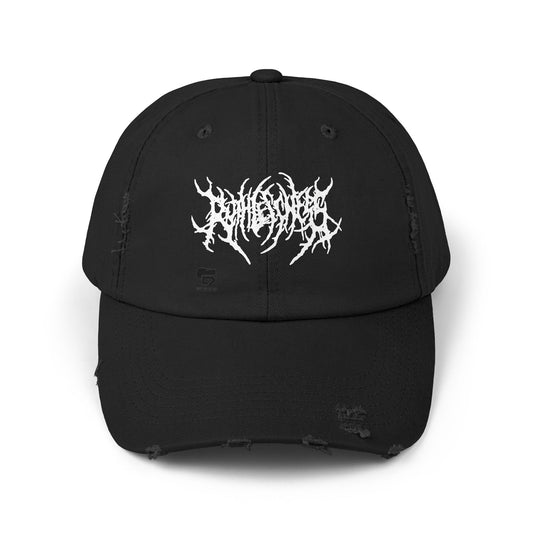 Unisex Distressed Cap with Bold Graphic Design | Perfect for Music Lovers & Casual Style